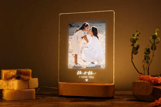 Photo Night Light for Mother's Day Gift - Gift for Mom
