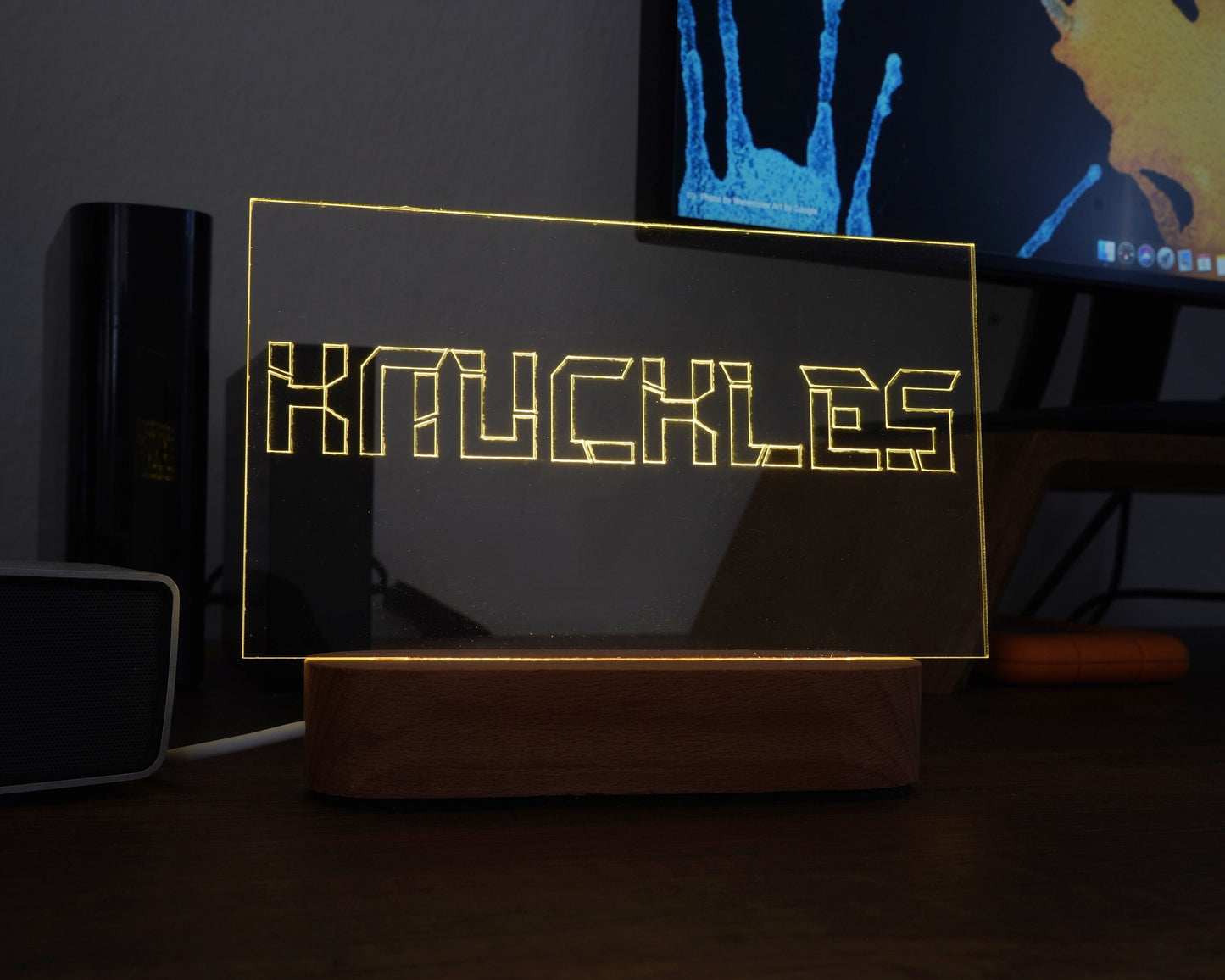 Gamer-Tag-Schild - Gamertag-Licht - LED-Gamertag - Individuelles Gaming-Schild