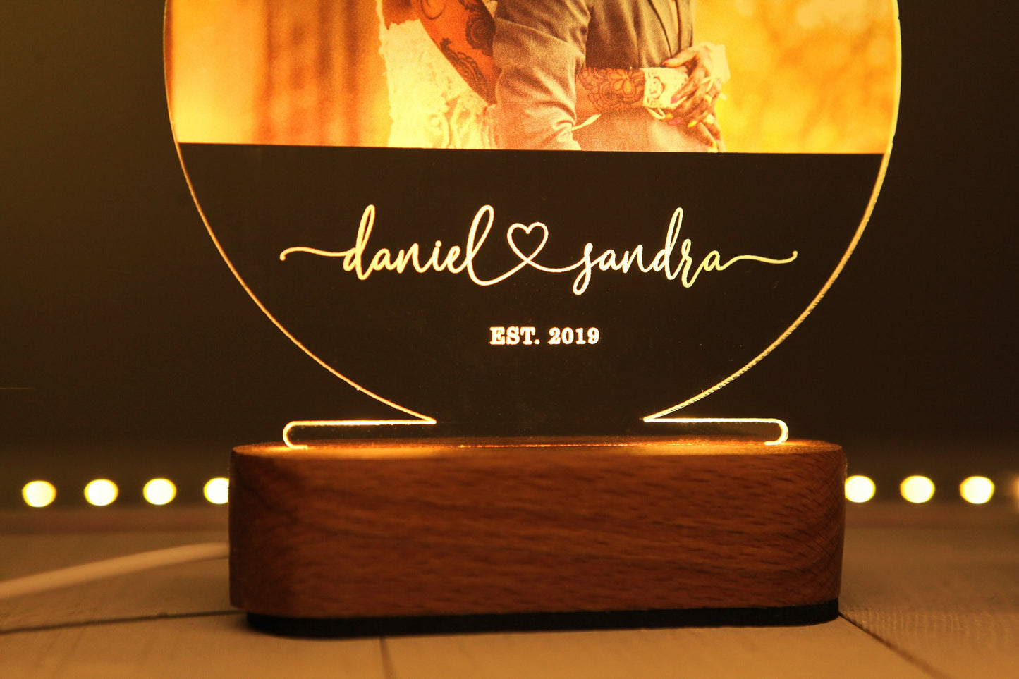 Personalize Gift with Photo Light - Anniversary Gift for Partner