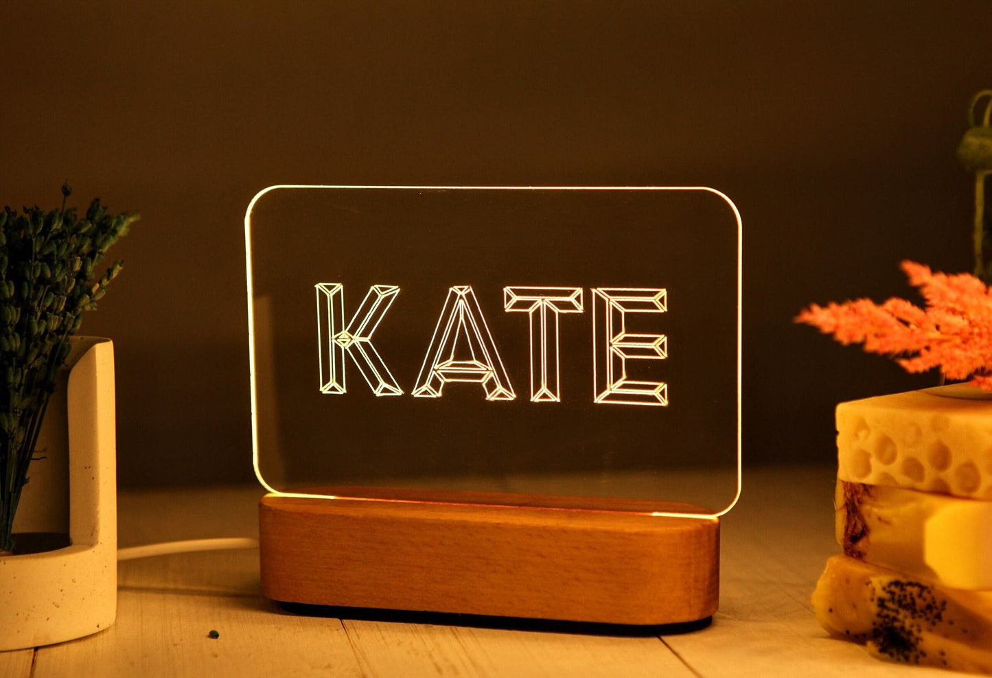 Individuelles Nachtlicht für Teenager-Mädchen – Valentinstagsgeschenk für Kinder