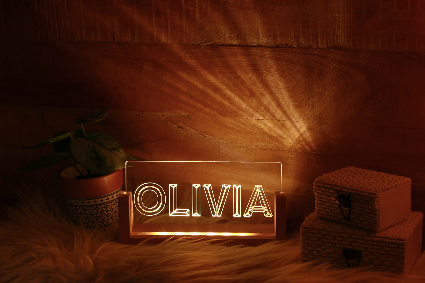 Led Schreibtisch Licht Platte Personalisierte Est Ornament Büro Schreibtisch Dekor