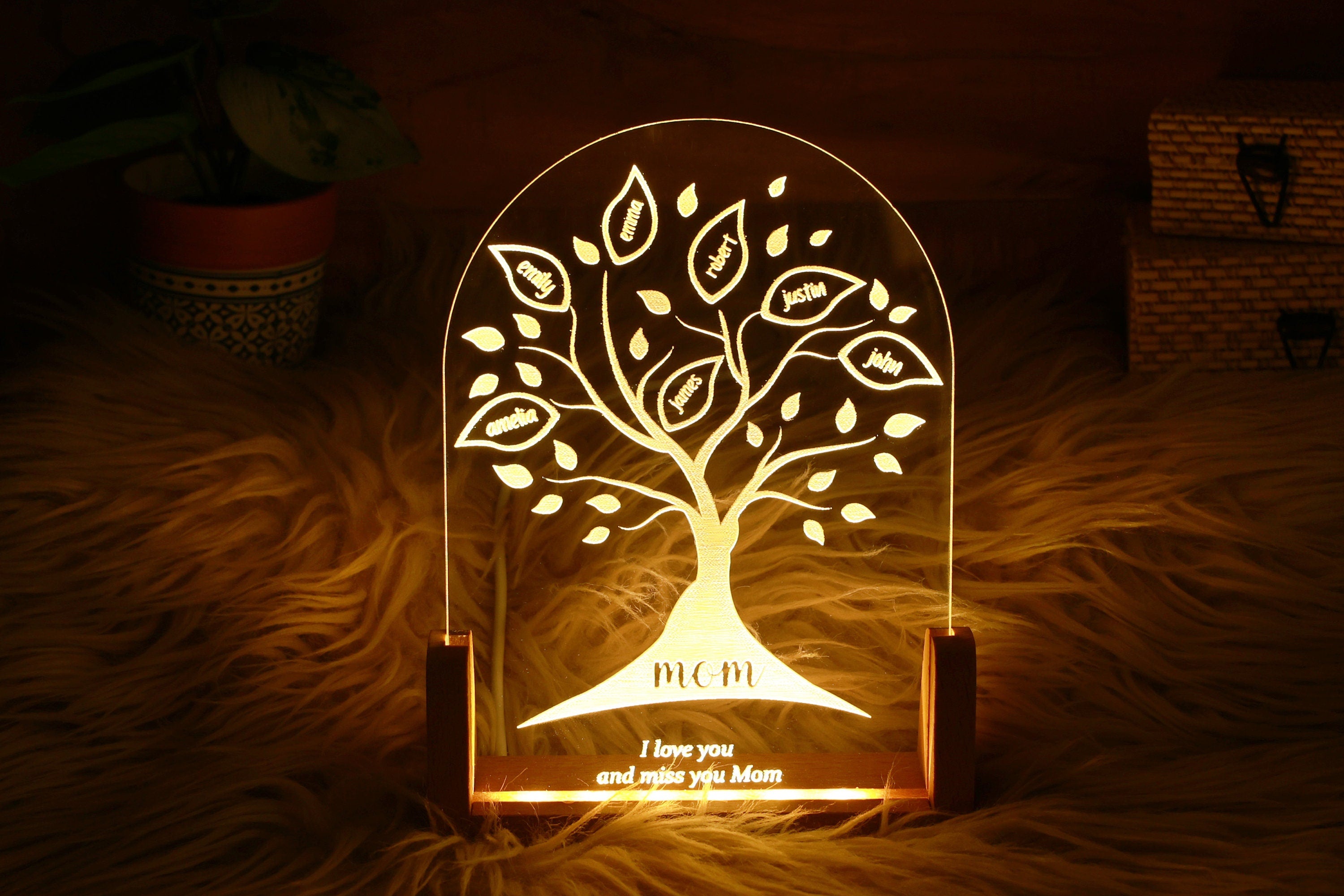 Mom's Christmas Gift, Family Tree Keepsake,