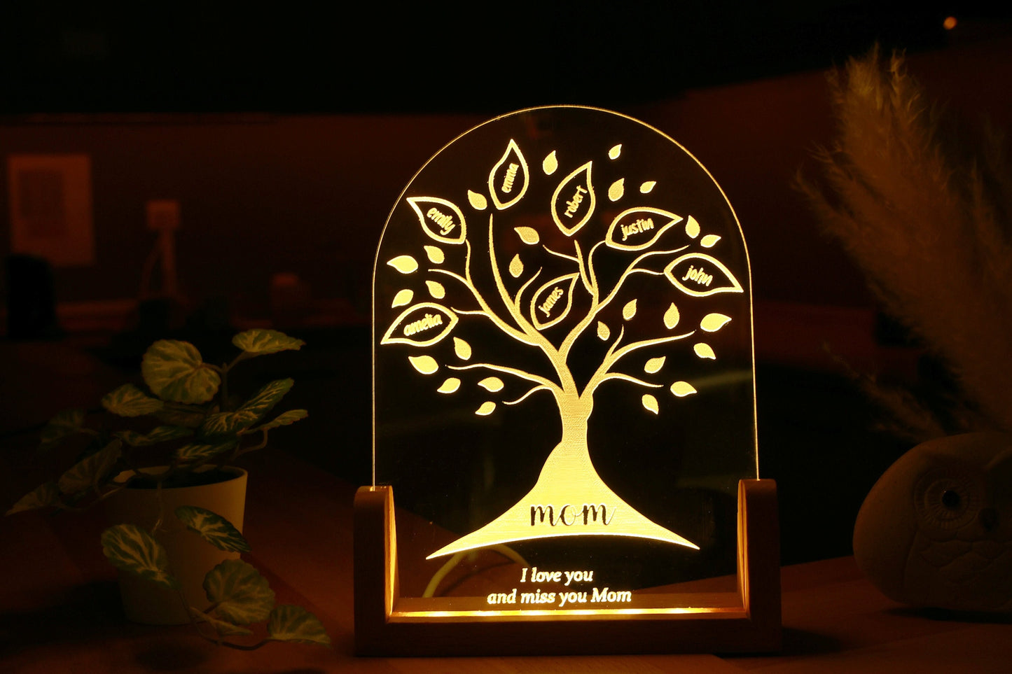 Mom's Christmas Gift, Family Tree Keepsake,