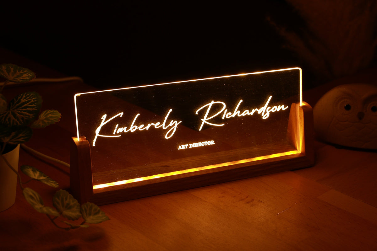 LED Name Plate for Desk - Personalized Graduation Gift