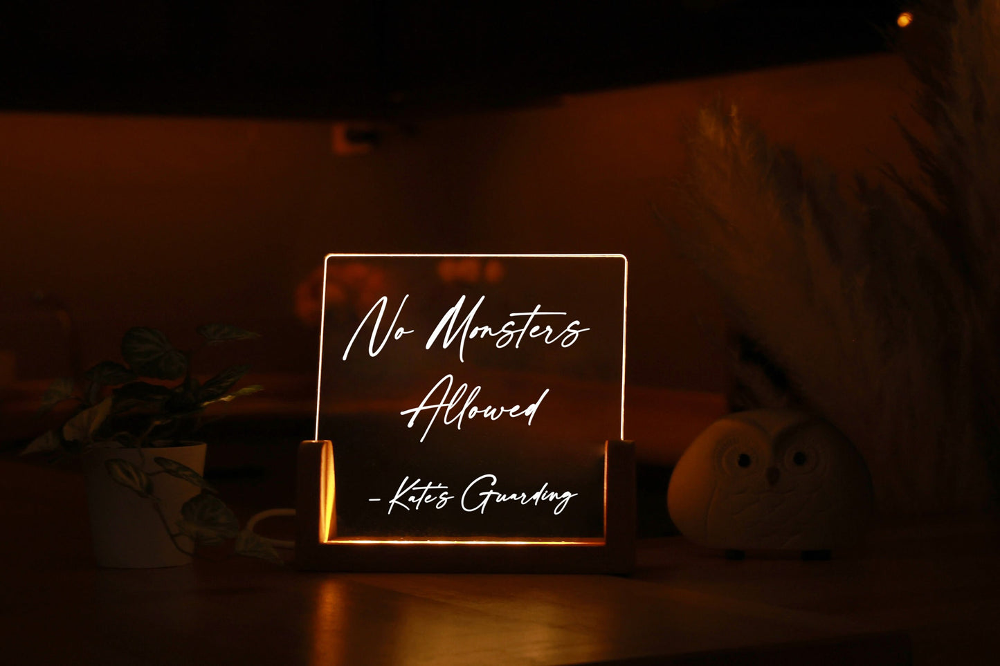 Personalisiertes Nachtlicht mit Botschaft - Kinderzimmer Dekor - Personalisierte Kindergeschenke