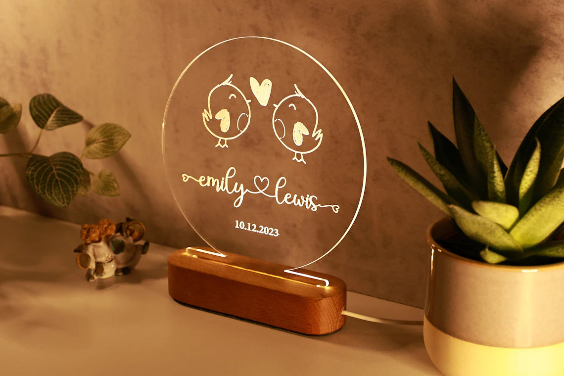 Anniversary Gift Custom Night Light