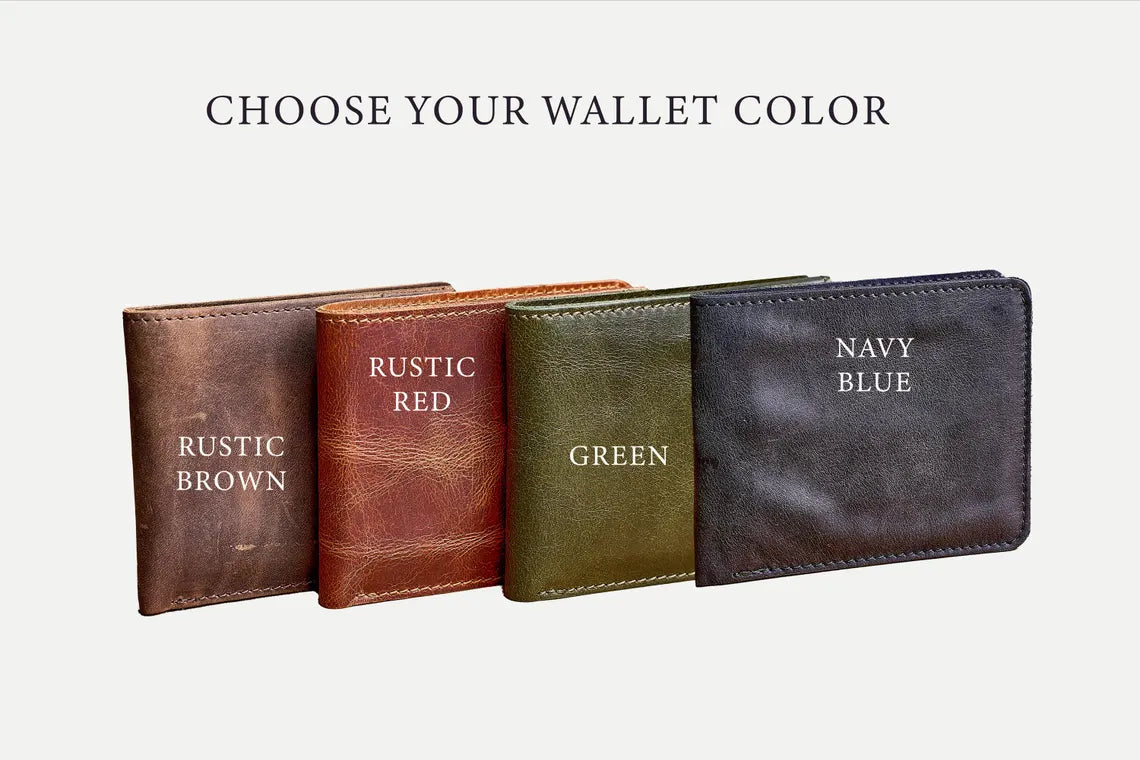 Men wallet Personalized Wallet, Coin Purse, Best Gift for Daddy