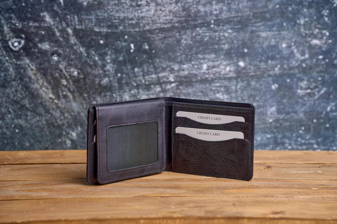 Men wallet Personalized Wallet, Coin Purse, Best Gift for Daddy