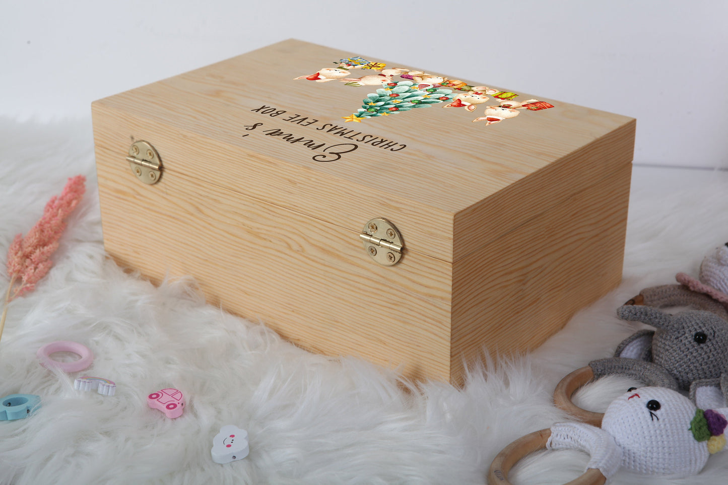 Custom Christmas Eve Box - Christmas Crate - Newborn Baby Gift - Baby Girl Gift - Baby Boy Gift - Gift for Kids - Toddler Gift - Xmas Gift