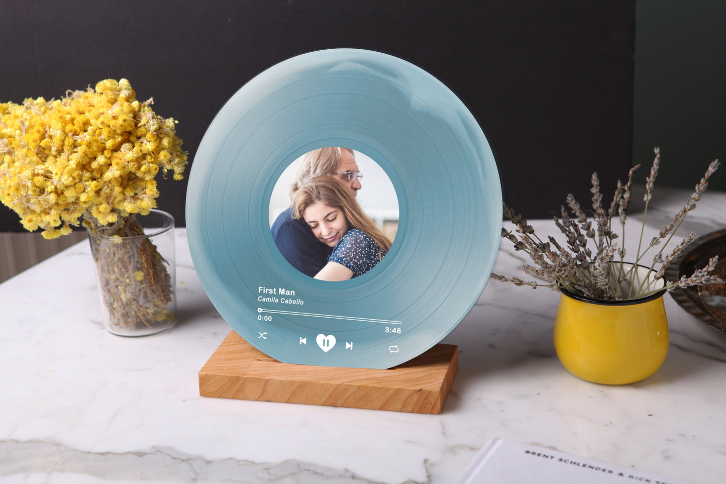 Customized Song Plaque with Photo: Anniversary Gift for Parents 30 25 60 50th Years - Music Gift for Mom and Dad - Mother's Day Gift for Nan