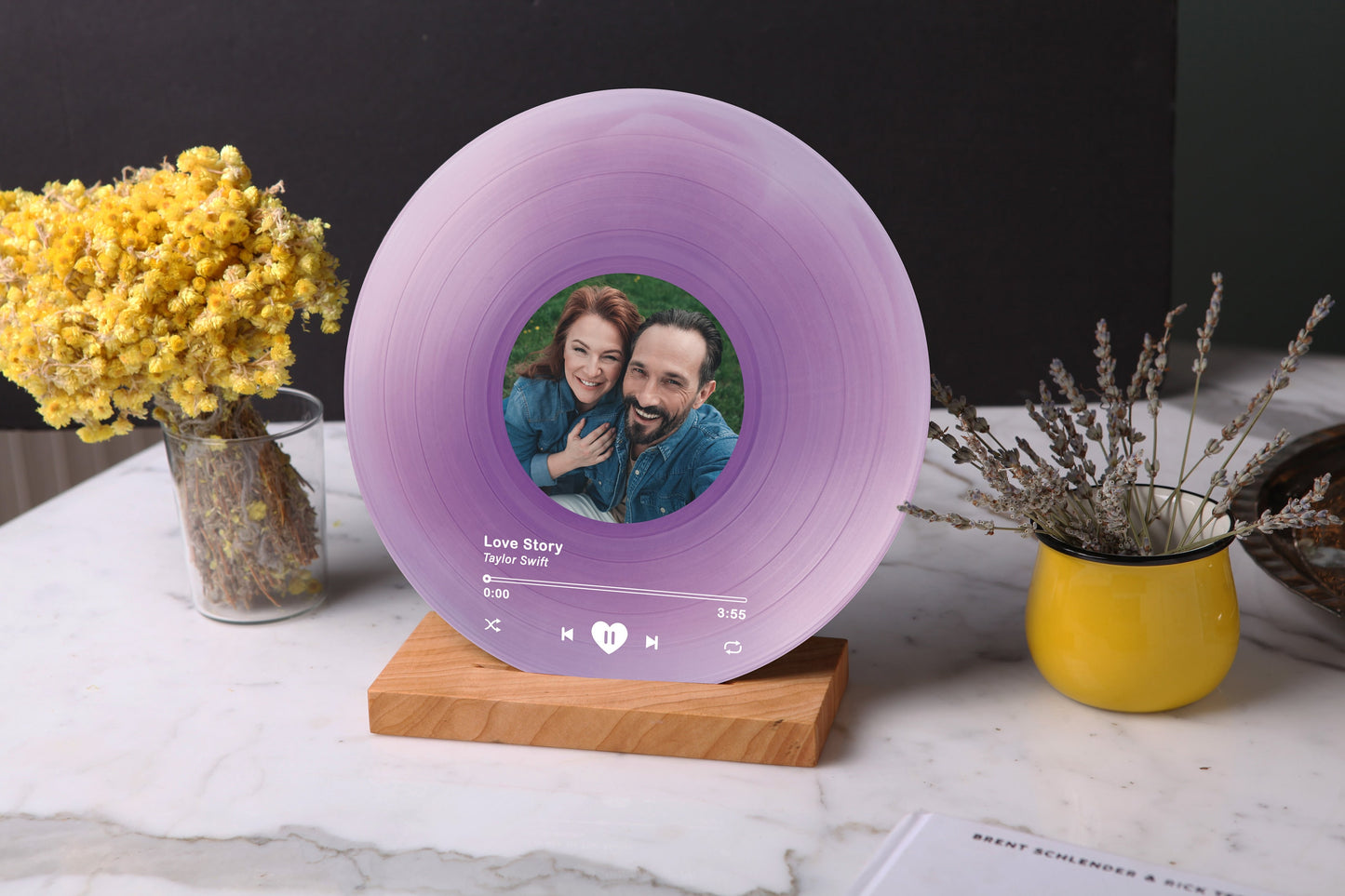 Customized Song Plaque with Photo: Anniversary Gift for Parents 30 25 60 50th Years - Music Gift for Mom and Dad - Mother's Day Gift for Nan