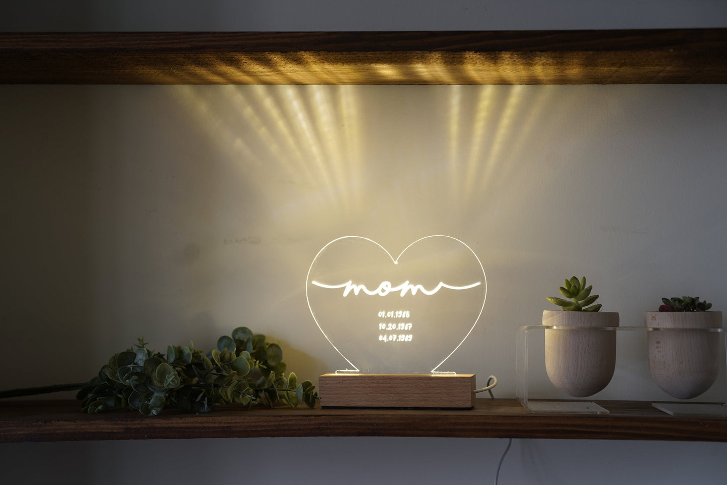 Gift for Mommy - Custom Night Light for Mom