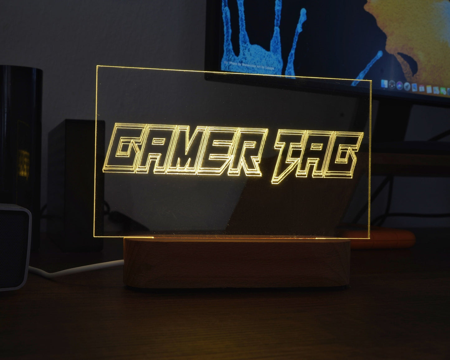 Gamer Tag Sign - Gamertag Light - Led Gamertag - Custom Gaming Sign