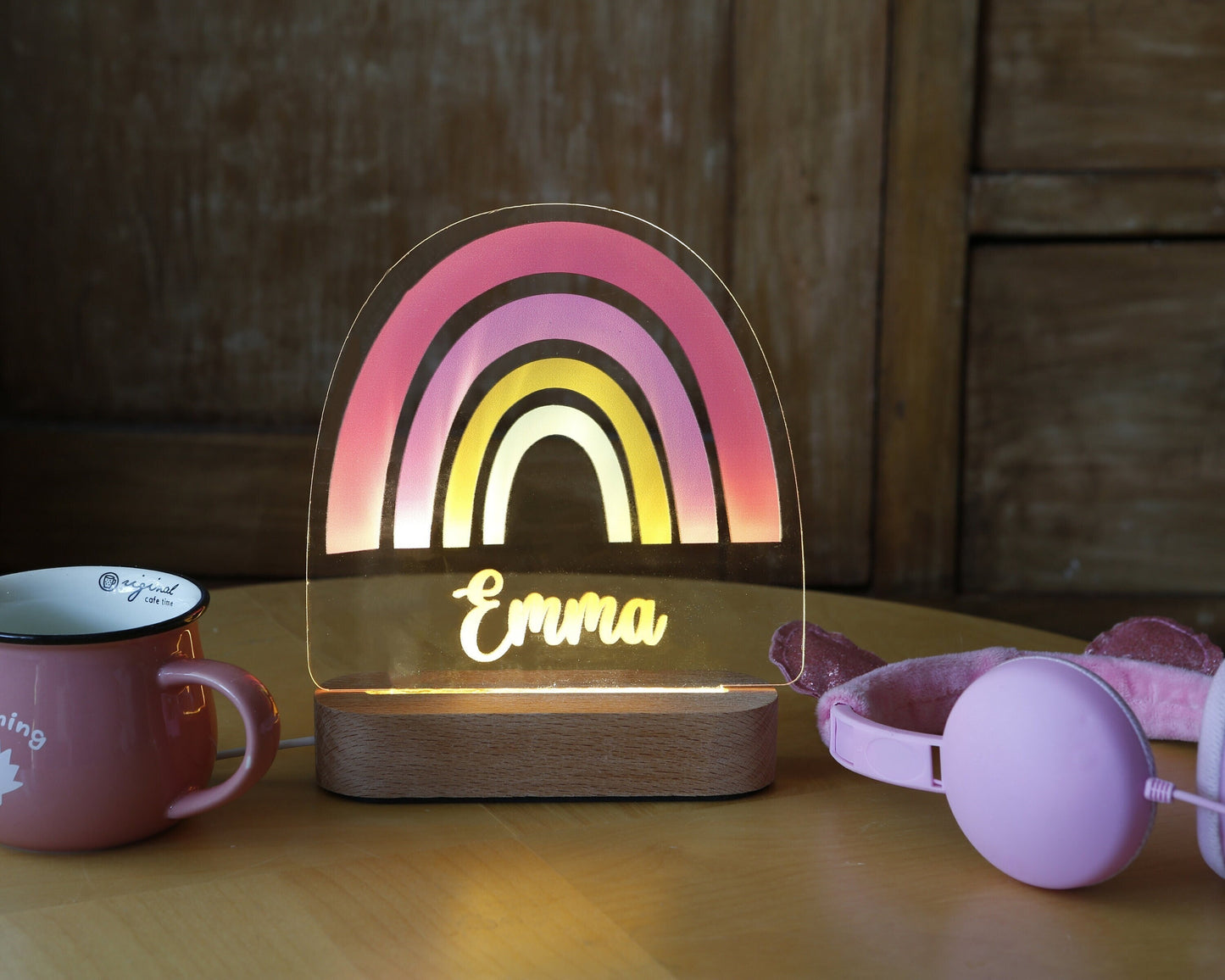 Custom Rainbow Kids Room Nightlight - Rainbow Nursery