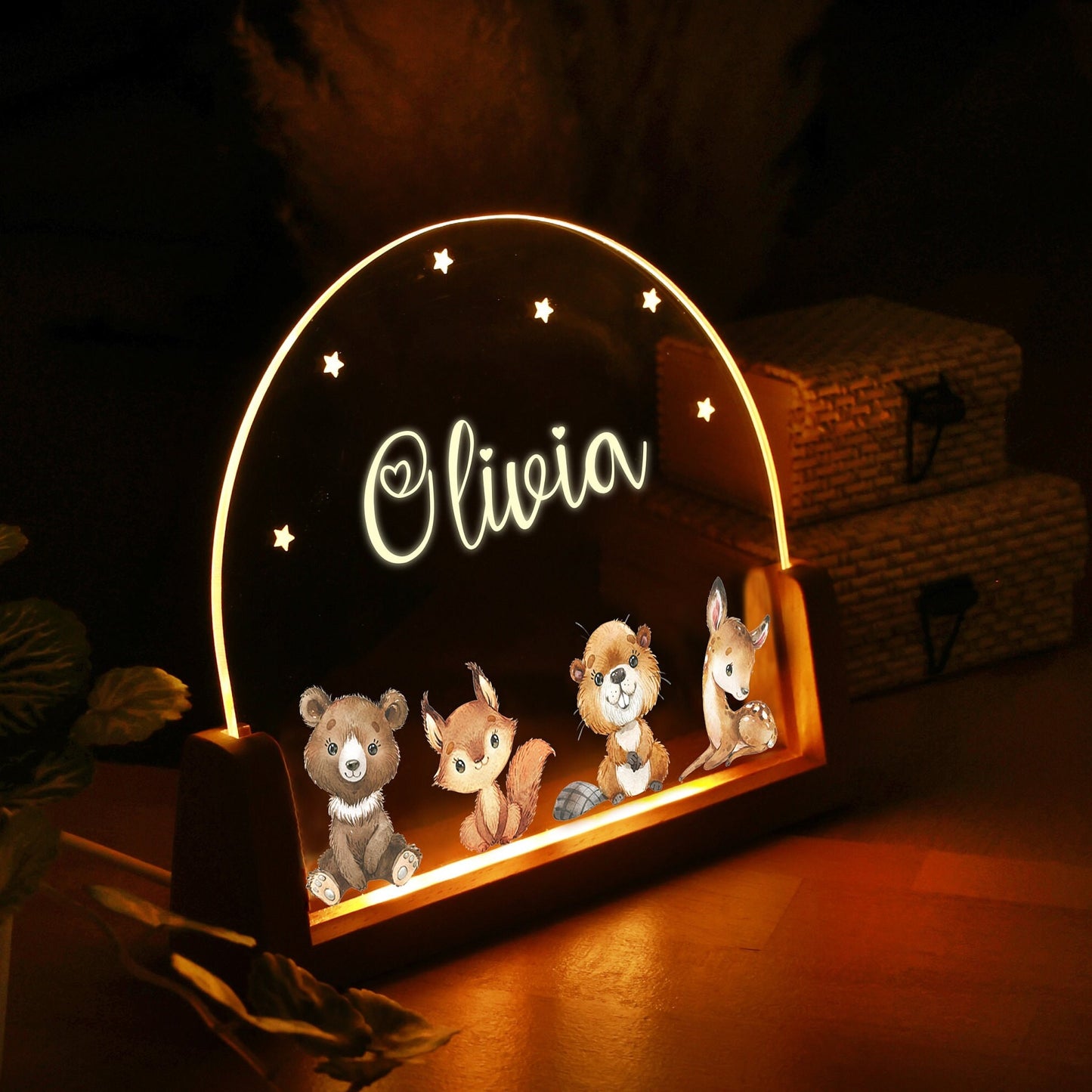 Custom Night Light with Name for Kids - Gifts for Nephew