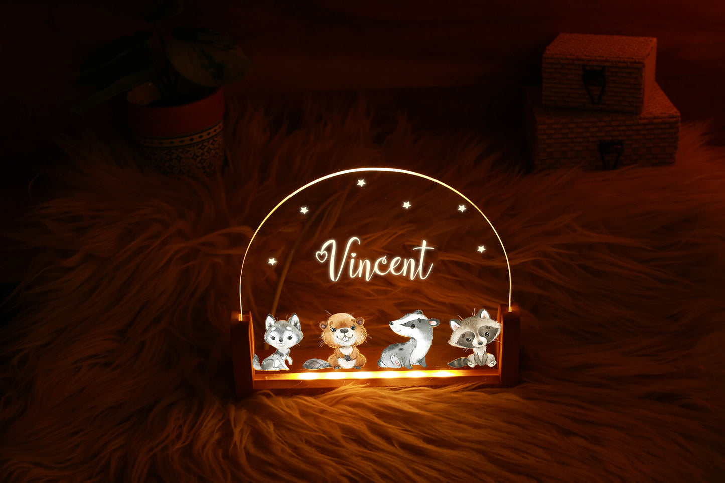 Custom Night Light with Name for Kids - Gifts for Nephew