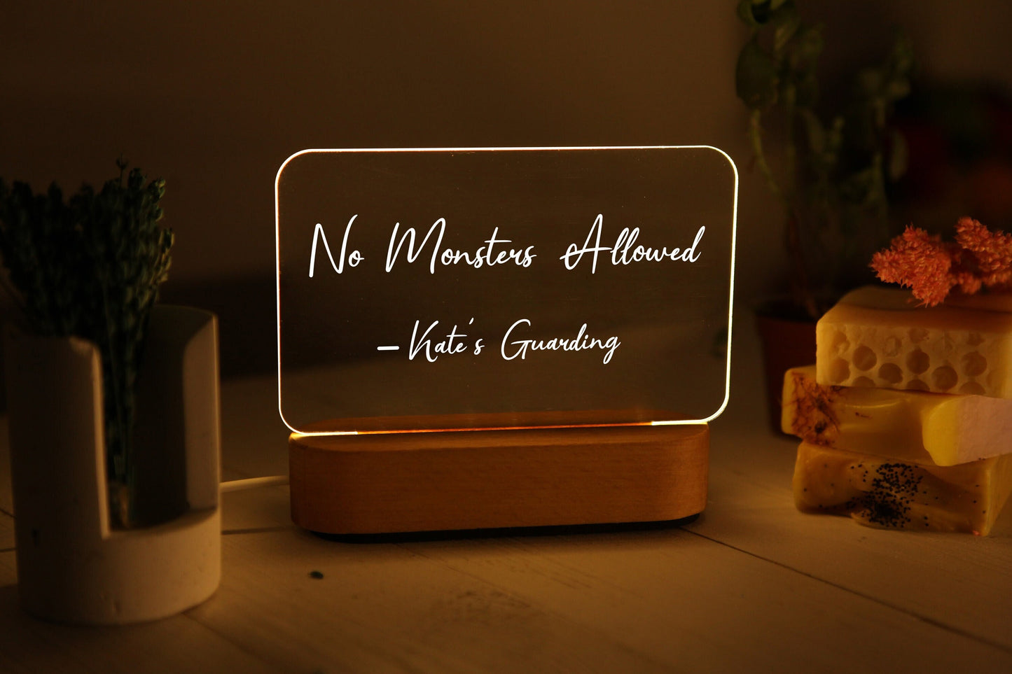 Custom Message Night Lamp - Kids Night Light